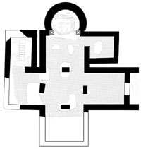 Planta de la Ermita de  Valdecebadar